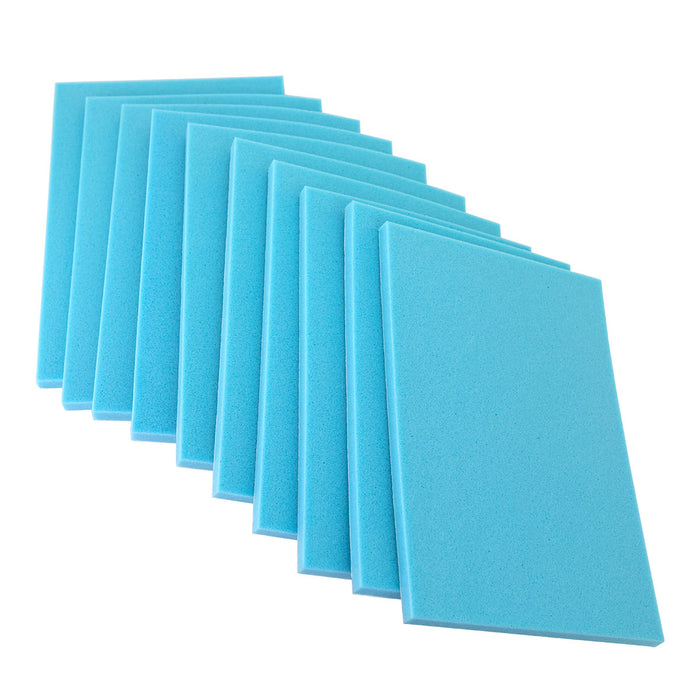 CanDo 10-2482 Memory Foam With Psa, Blue, 1/2" X 8" X 12", Pack Of 10