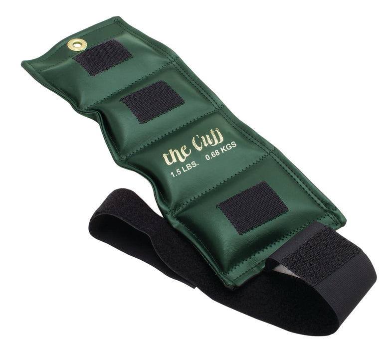 the Cuff 10-2504 Deluxe Ankle And Wrist Weight, Olive (1.5 Lb.)