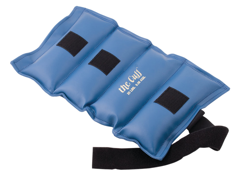 the Cuff 10-2518 Deluxe Ankle And Wrist Weight, Blue (20 Lb.)