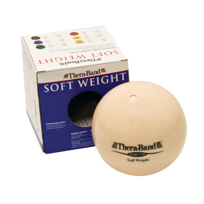 TheraBand 10-3150 Soft Weights Ball - Tan - 0.5 Kg, 1.1 Lb