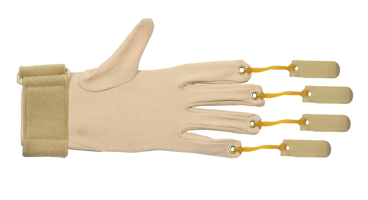 CanDo Deluxe- l/xl left Deluxe Finger Flexion Glove, L/Xl Left