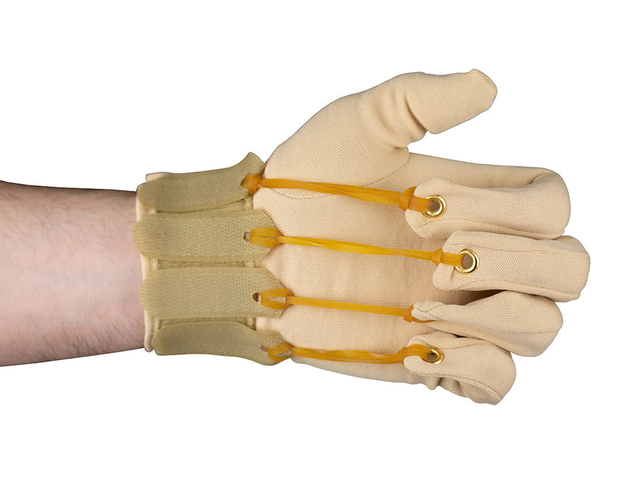 CanDo Deluxe- l/xl left Deluxe Finger Flexion Glove, L/Xl Left