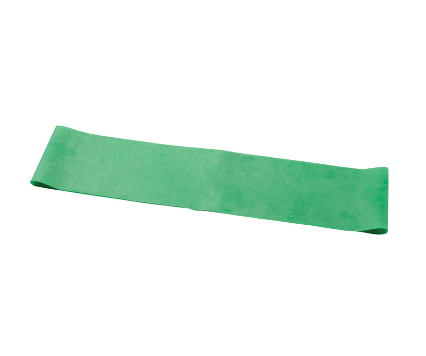 CanDo 10-5263-10 Band Exercise Loop - 15" Long - Green - Medium, 10 Each