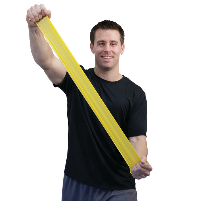 Sup-R Band 10-6301 Latex Free Exercise Band - 5-Foot Singles, Yellow - X-Light