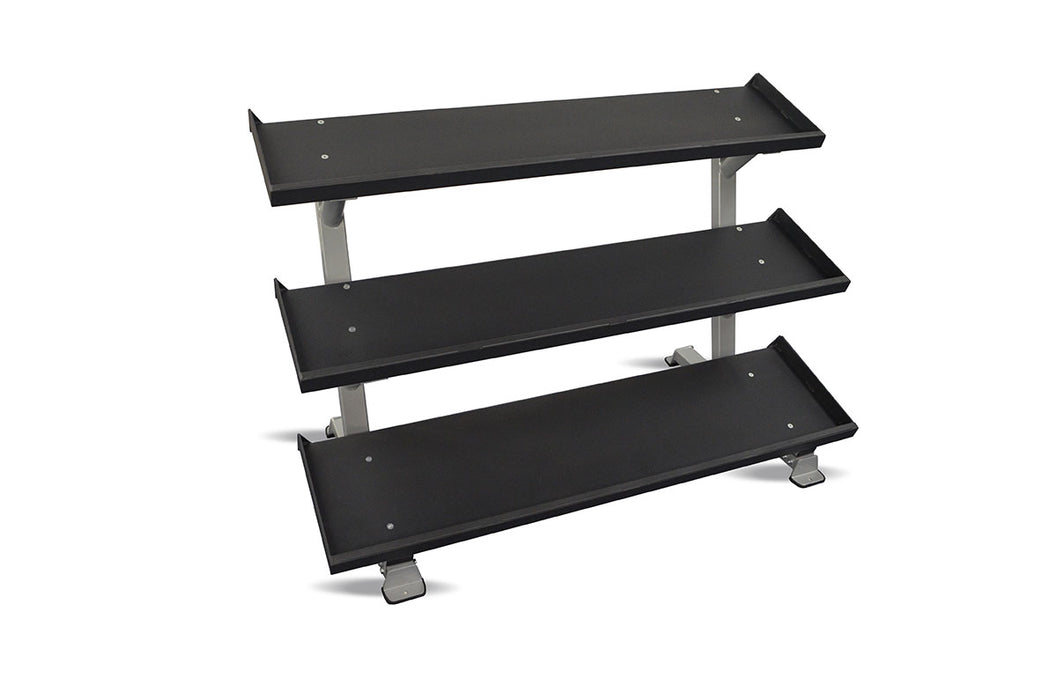 Inflight 10-7143 Fitness, 54" 3-Tier Dumbbell Rack, Tray Style