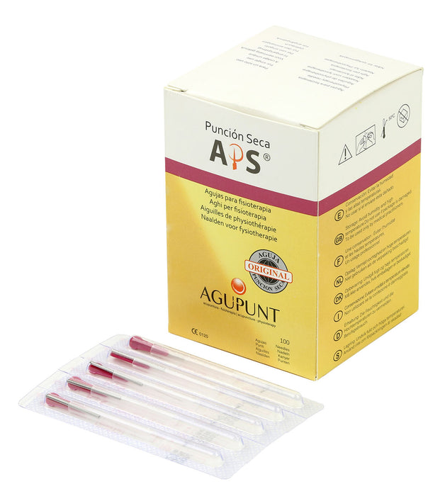 Agupunt A1037P Aps, Dry Needle, 0.25 X 13Mm, Dark Pink Tip, Box Of 100