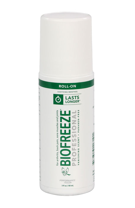 BioFreeze 11-1032-144 Professional Colorless Gel, 3 Oz Roll-On, Case Of 144