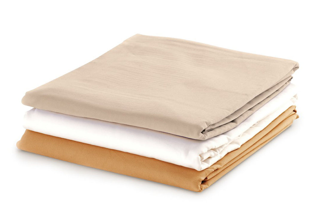 CanDo 229 0192 02 Flat Sheet - 63"W X 100"L - Cotton Polyester - Tan