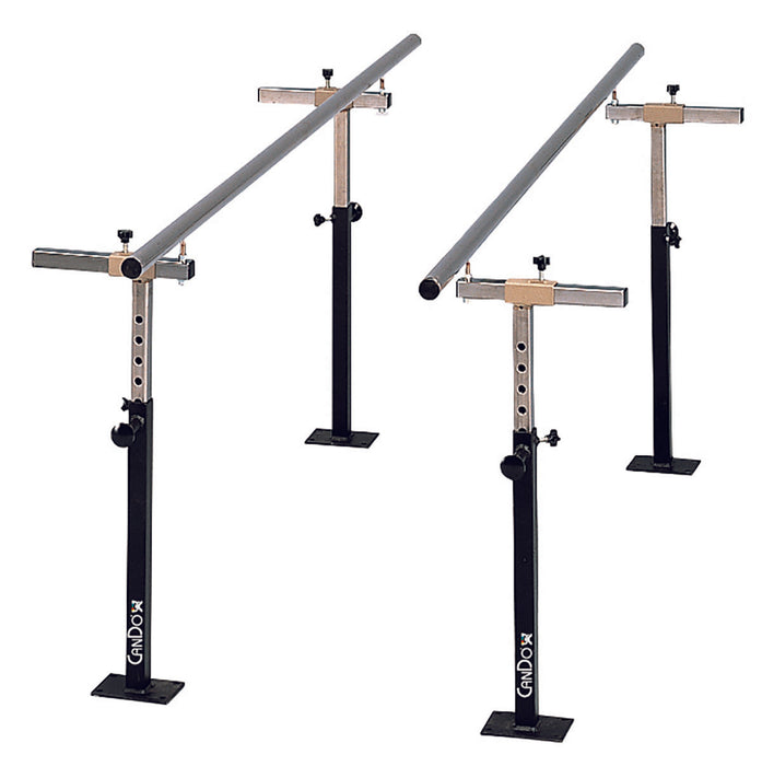 CanDo 3-4007PL Floor Mounted Parallel Bars, Height & Width Adjustable, 7'