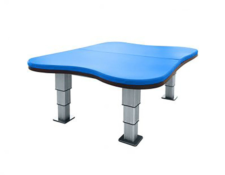 Tri W-G 2540.SP Mat Table, Bariatric Motorized Hi-Lo (17.25"-33"H), Hour-Glass Top, 5'W X 7'L, 750 Lb Capacity