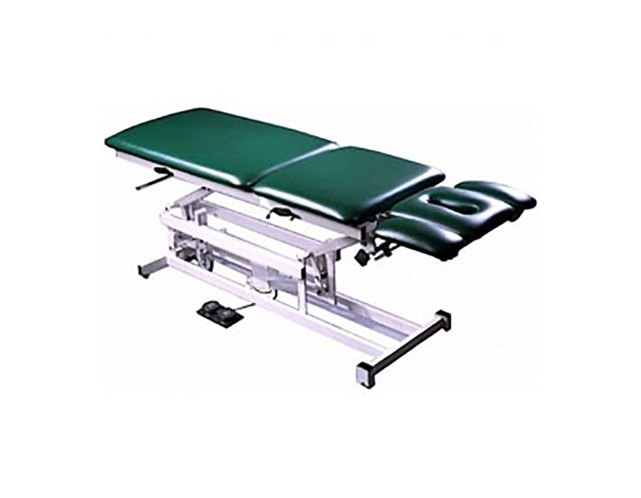 Tri W-G TG8550 Treatment Table, Motorized Hi-Lo 5 Section, Fixed Center, 27" X 76", W/ Casters