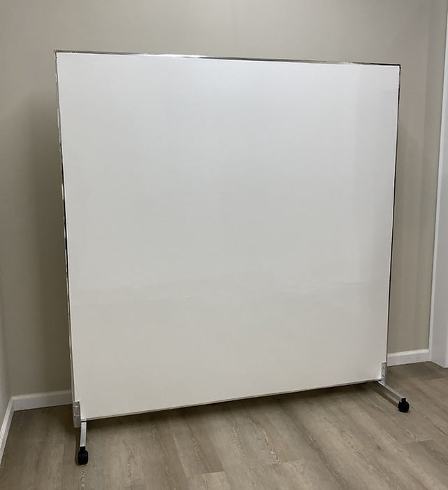 FEI 48" x 84"RSWB Glassless Mirror, Rolling Stand And Whiteboard Back Panel, 48" W X 84" H