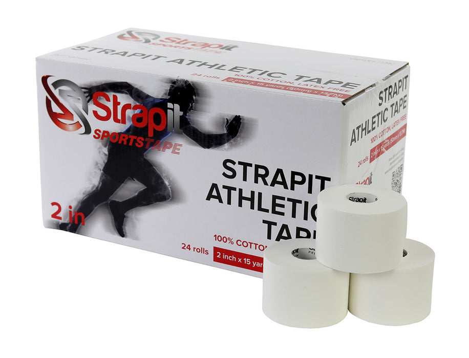 Strapit SATH50 Athletic Tape, 2" (50 Mm) Roll, Box Of 24