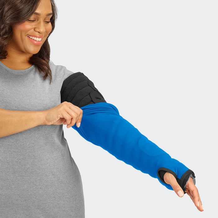 L&R 24-3941B Tribute Wrap, Sleep Sleeve Mcp To Axilla (Ue-Bg), Small, Regular, Blue