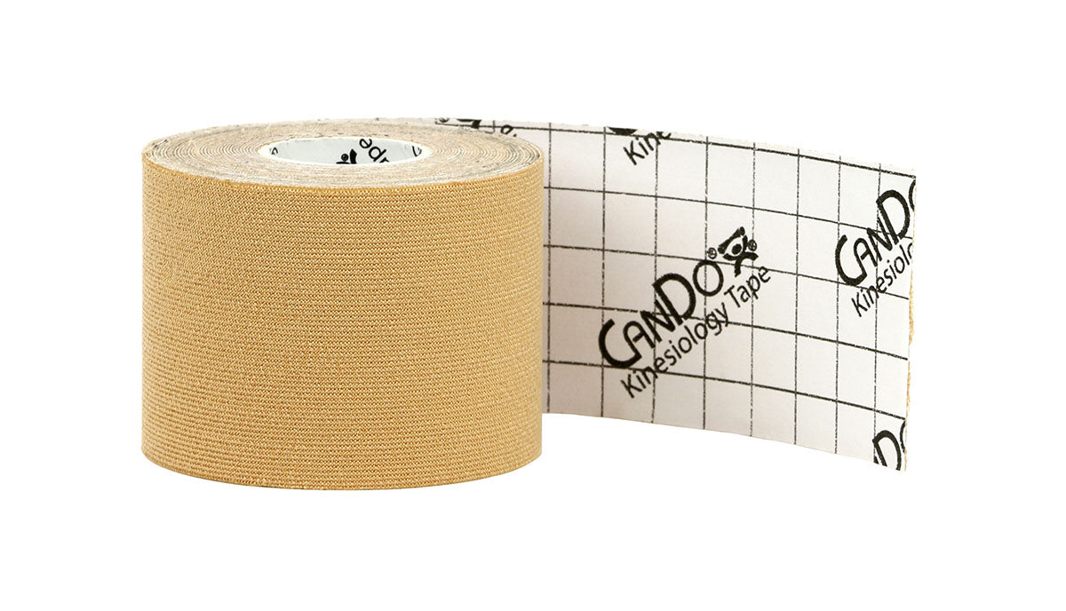 CanDo MC-KIT Kinesiology Tape, 2" X 16.5 Ft, Beige, 10 Rolls