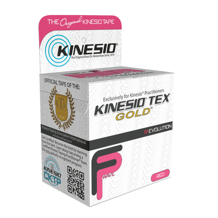 Kinesio 755 0005 Tape, Tex Gold Fp, 2" X 5.5 Yds, Red, 6 Rolls