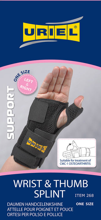 Uriel 268 ONE SIZE Wrist/Thumb Splint, Universal Size