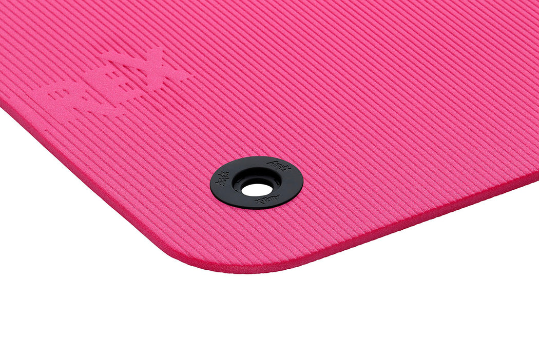 Airex 32-1247PNK-EYE Exercise Mat, Fitline 180, 71" X 24" X 0.4", Pink, Eyelets