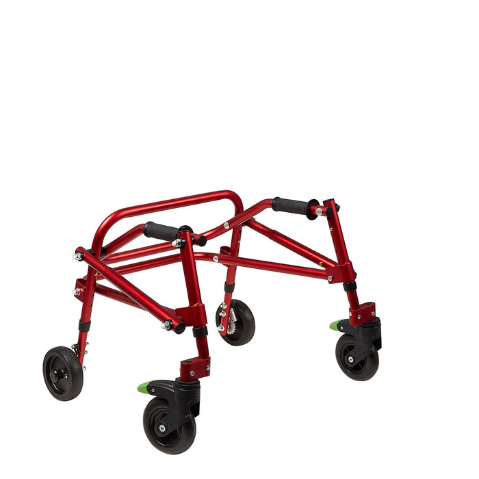 Ziggo KP410 Klip Posterior Walker, Four Wheeled, Red, Size 1