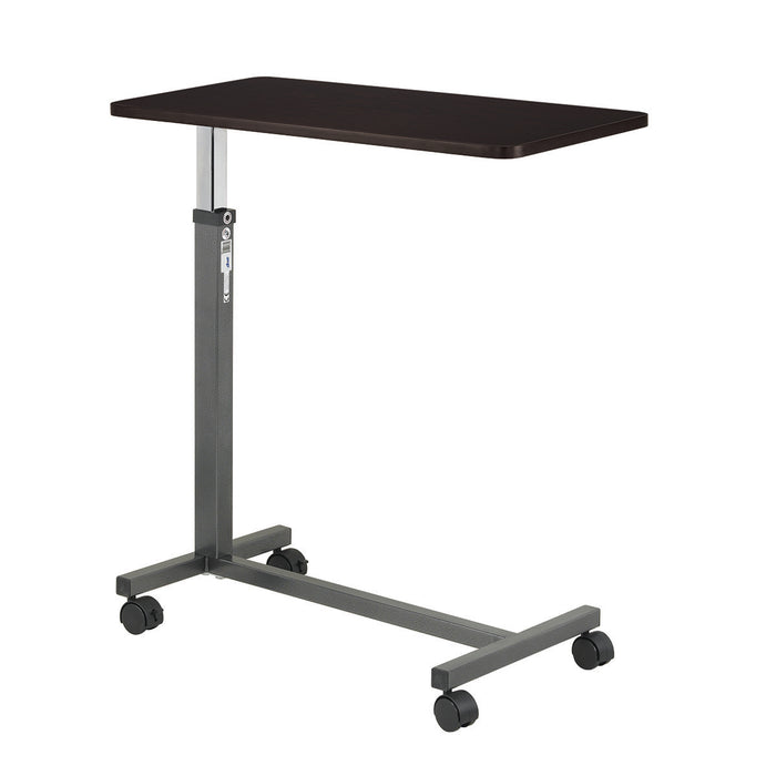 Drive 43-2930 , Non Tilt Top Overbed Table, Silver Vein