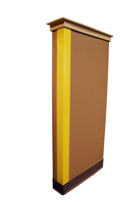 Cortech USA CGY3X3X48A Corner Guard, Yellow W/Ad, 3" X 3" X 48"