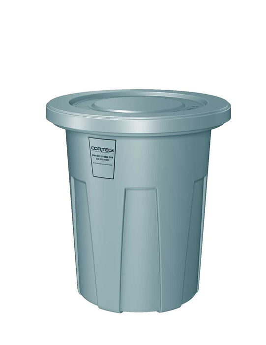 Cortech USA 35680FR Flame Retardant Receptacle W/Lid, Blue, 35 Gal