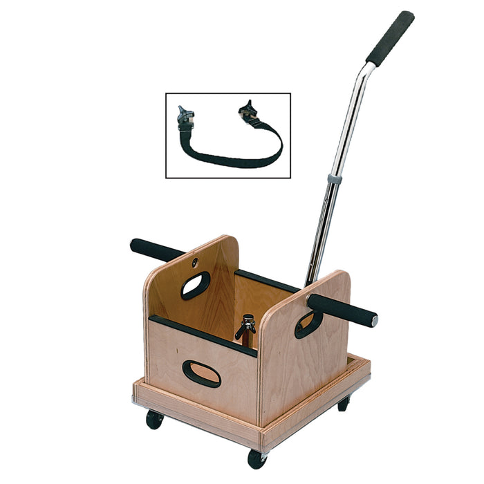 Baseline B6020-1032 Fce Work Device - Mobile Weighted Cart With Straight Handle And Accessory Box