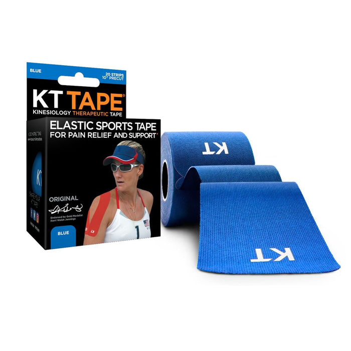 KT Tape KIT-LU2127 , Uncut 2" X 16', Blue, Set Of 8 Rolls