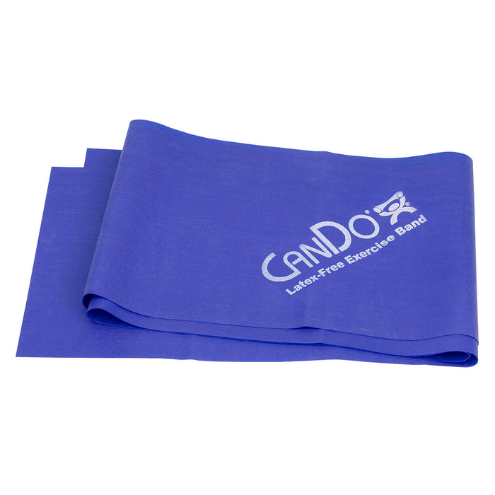 CanDo SSL-B.012x5 Latex Free Exercise Band - 4' Length - Blue - Heavy