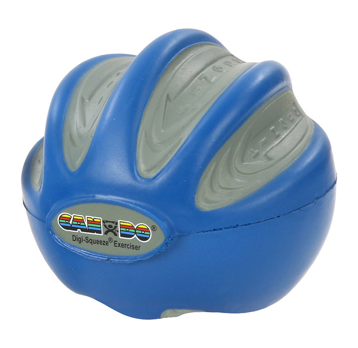 CanDo 10-1993 Digi-Squeeze Hand Exerciser - Large - Blue, Firm