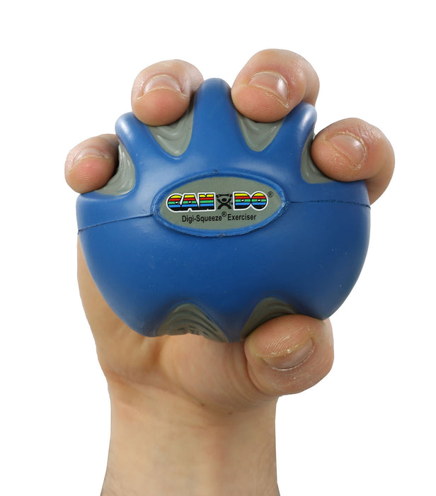 CanDo 10-1993 Digi-Squeeze Hand Exerciser - Large - Blue, Firm