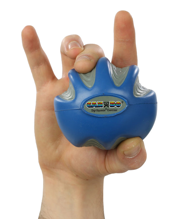 CanDo 10-1993 Digi-Squeeze Hand Exerciser - Large - Blue, Firm