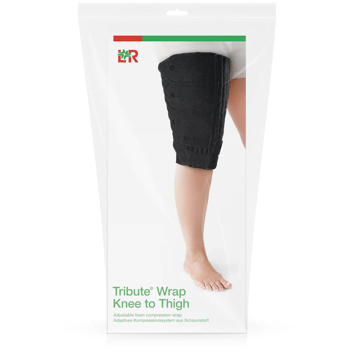 L&R 24-3947L Tribute Wrap, Knee To Thigh (Le-Dg), Small, Regular, Left