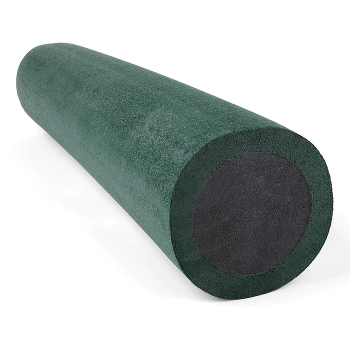 CanDo GRY/GRE MED-30 2-Layer Round Foam Roller - 6" X 30" - Green - Medium