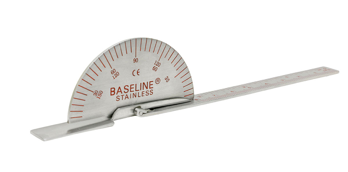 Baseline 12-1011-25 Finger Goniometer - Metal - Deluxe - 6 Inch, 25-Pack