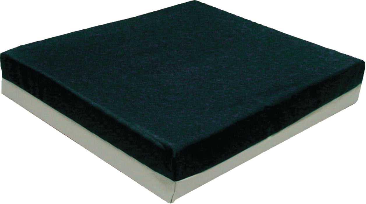 FabLife 50-1362 Wheelchair Cushion With Removable Cover, Gel/Foam, 16"X18"X2" Navy Color