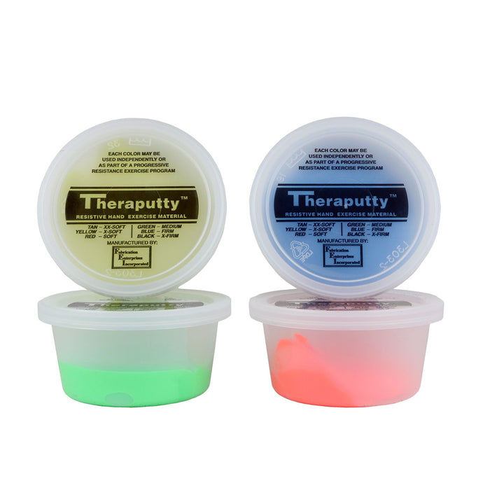 TheraPutty 10-1474 Cando Exercise Material - 2 Oz - 4-Piece Set (Yellow-Blue)