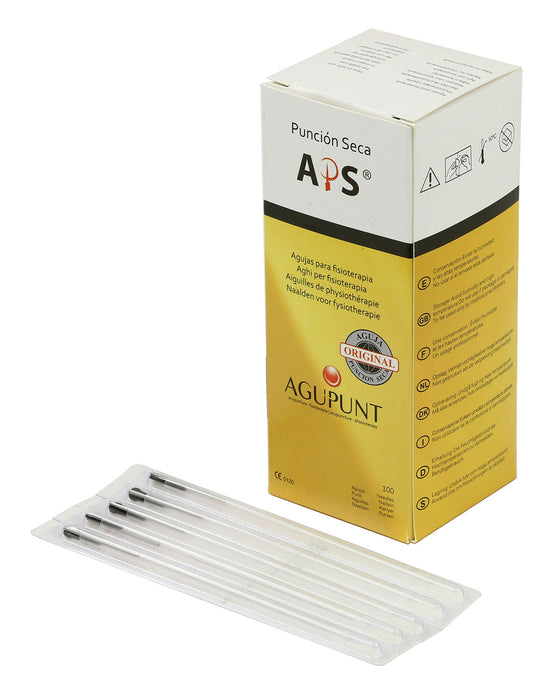 Agupunt A1010P Aps, Dry Needle, 0.30 X 75Mm, Black Tip, Box Of 100