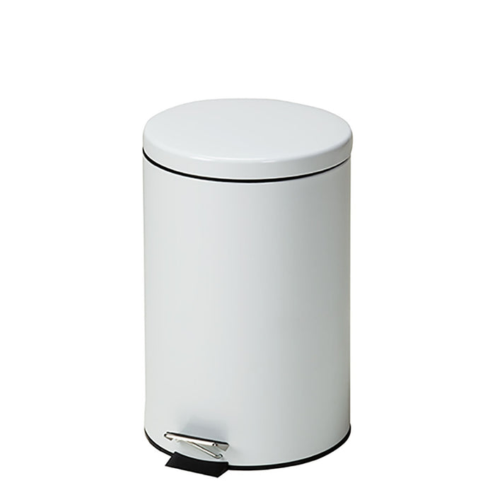 Clinton TR-20W , Small Round Waste Receptacle, White, 20 Quart