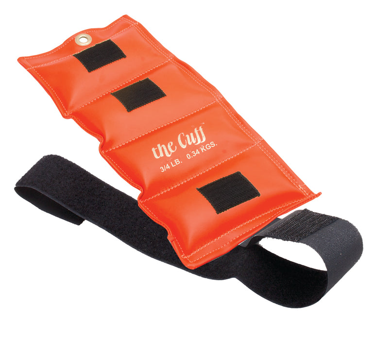 the Cuff 10-2502 Deluxe Ankle And Wrist Weight, Orange (0.75 Lb.)