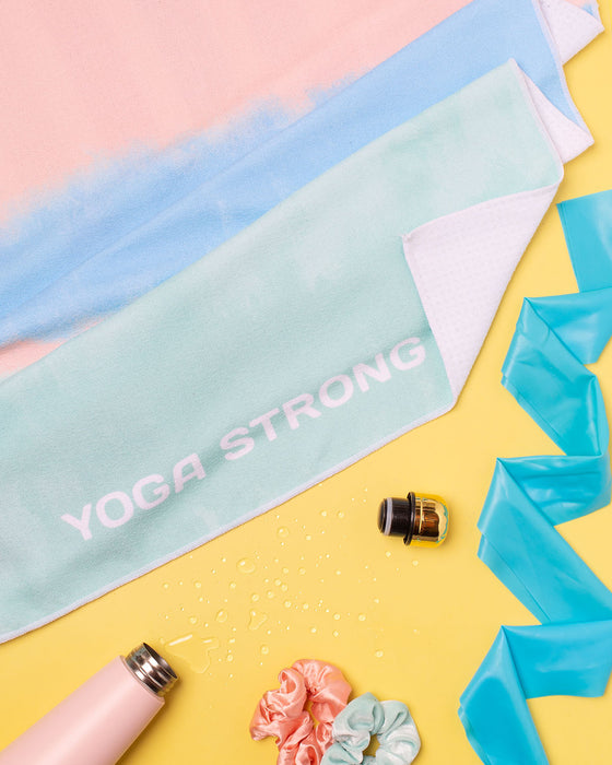 Yoga Strong J7972T , Anti Slip Towel, Ombre Pastel