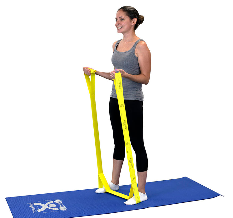 CanDo 10-6601 Multi-Grip Exerciser, 6 Foot Exerciser, X-Light, Yellow