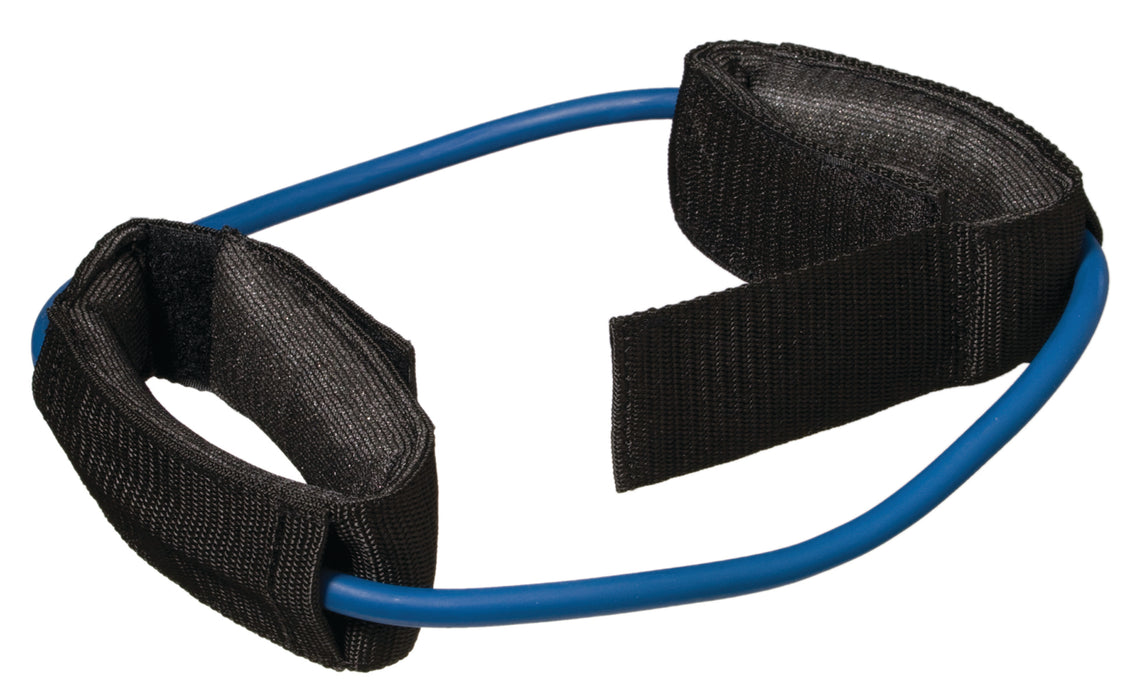 CanDo FE-T-105764 Exercise Tubing With Cuff Exerciser - 35" - Blue - Heavy