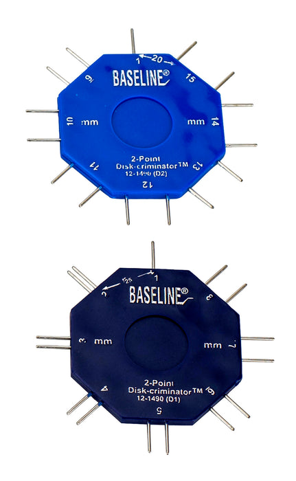 Baseline 12-1490 , 2-Point Disk-Criminator, 2 Disk Set, Metal Tips