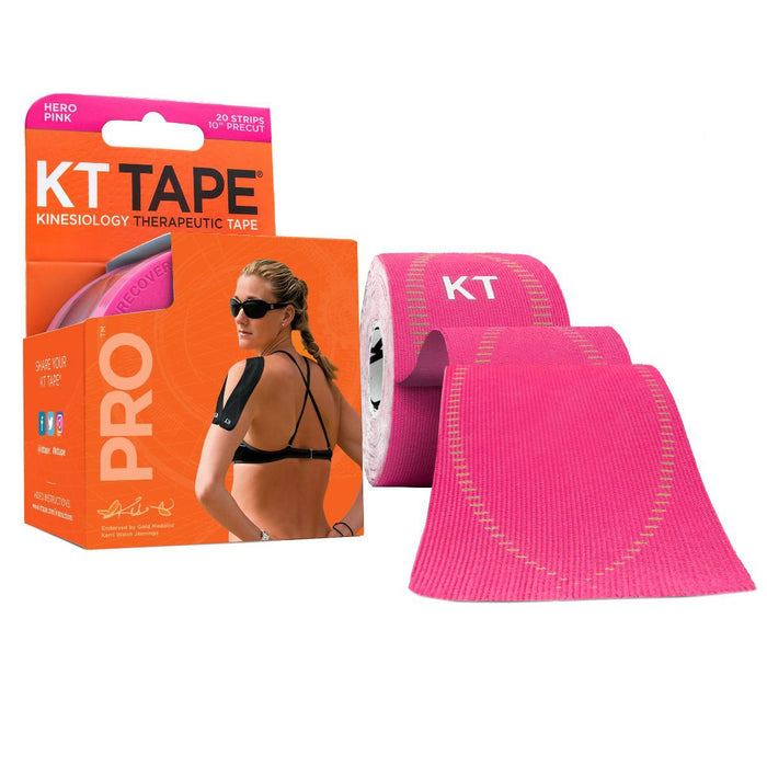 KT Tape 25-3424 Pro, Precut 2" X 20', Pink