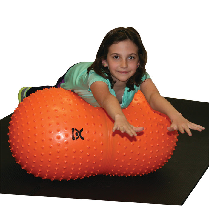 CanDo TSB40x50x95xORA Inflatable Exercise Sensi-Saddle Roll - Orange - 20" Dia X 39" L (50 Cm Dia X 100 Cm L)