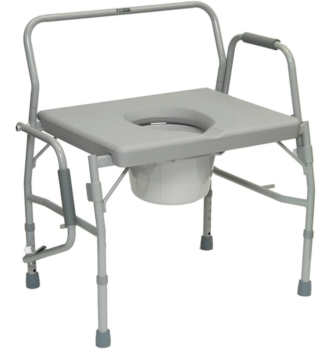 Compass Health BSBDAC Probasics Bariatric Drop-Arm Commode With 24" Platform Seat