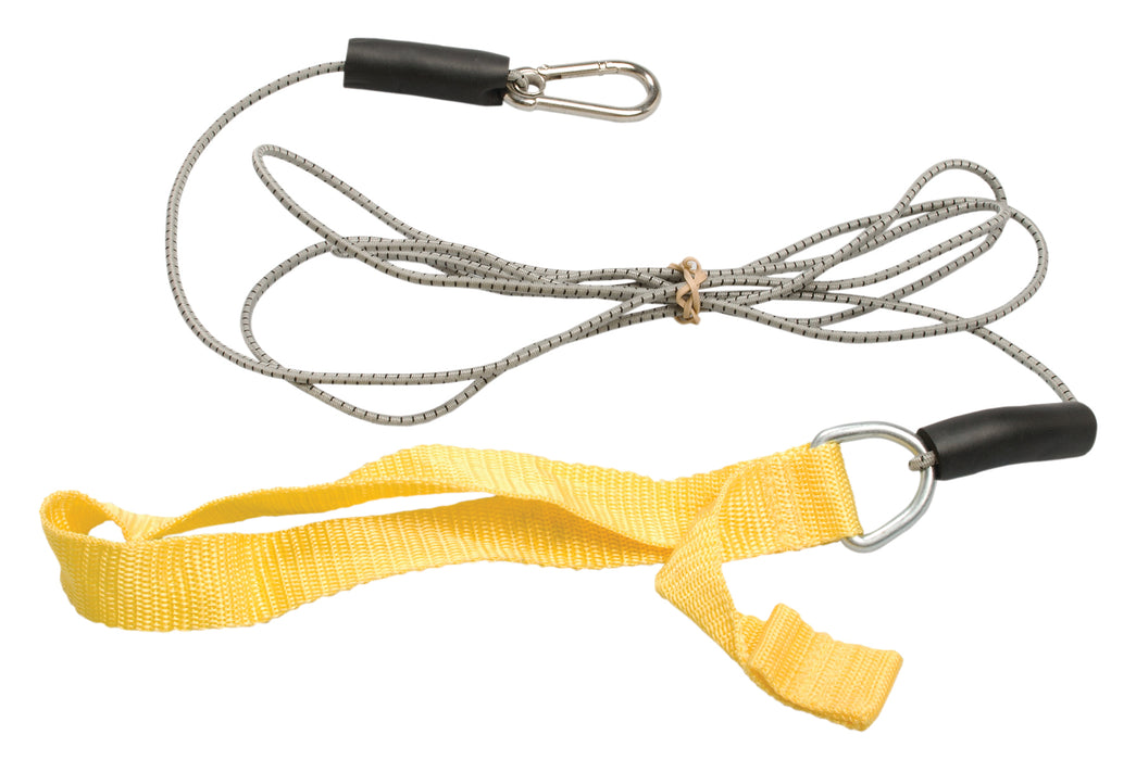 CanDo 10-5801 Exercise Bungee Cord With Attachments, 7', Yellow - X-Light