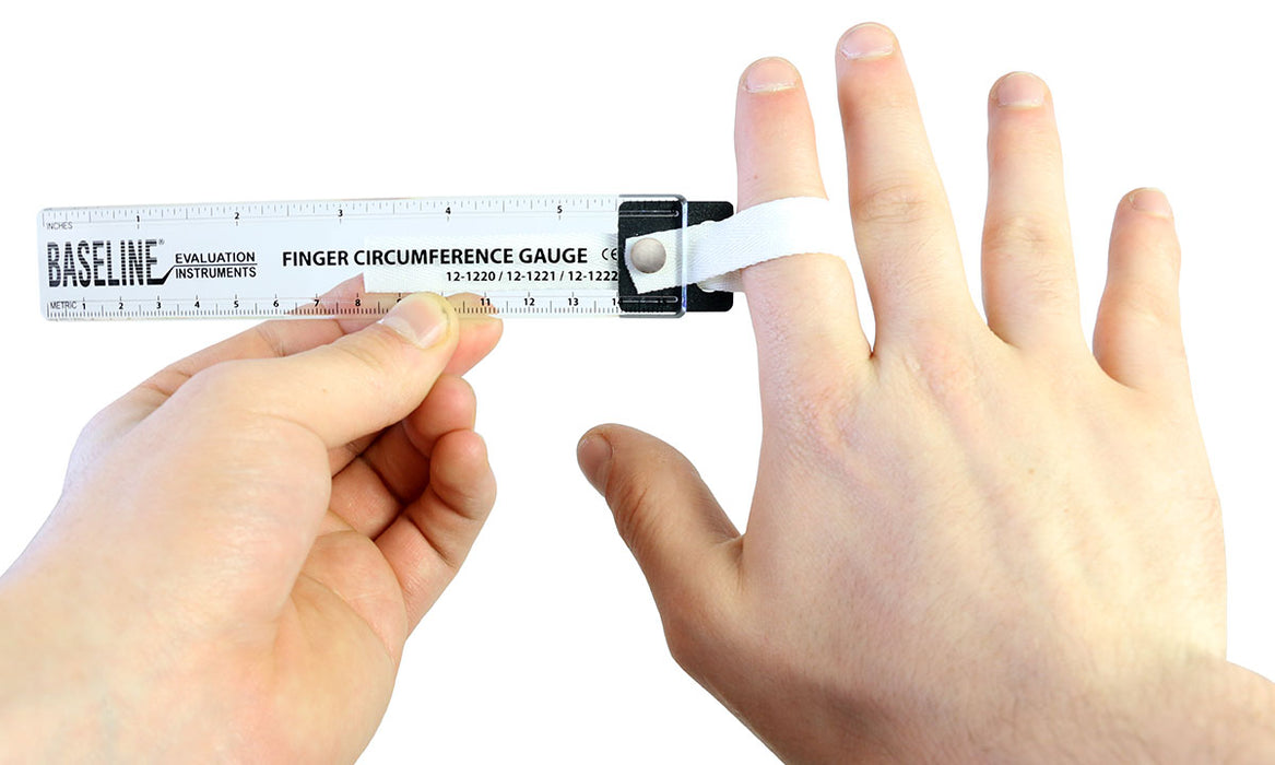 Baseline 12-1222-25 Finger Circumference Gauge, 6 Inch / 15 Cm Maximum, 25-Pack