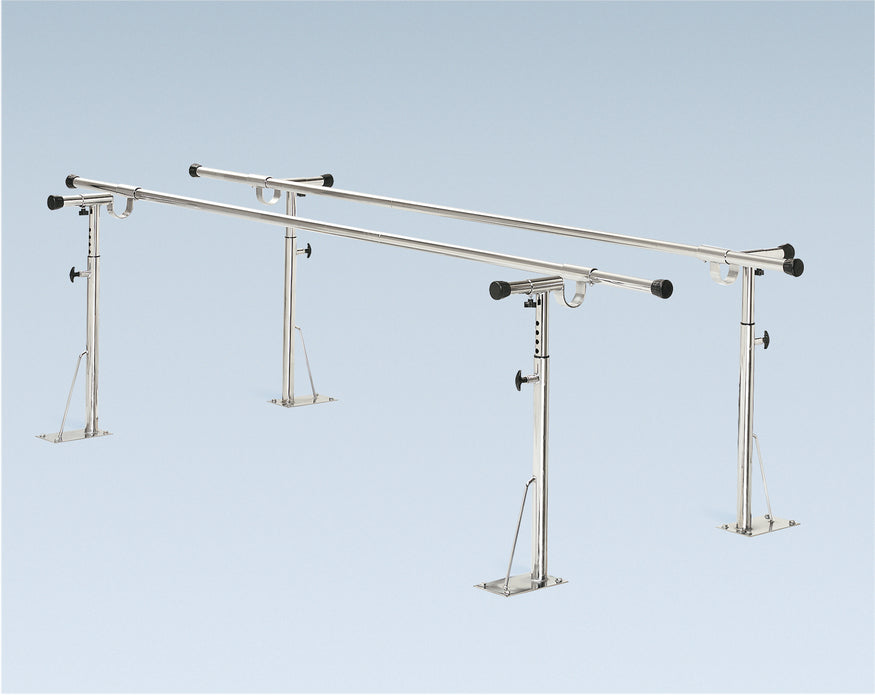 CanDo 15-4065 Parallel Bars, Floor Mounted, Height And Width Adjustable, 20' L X 6" W X 26" - 44" H